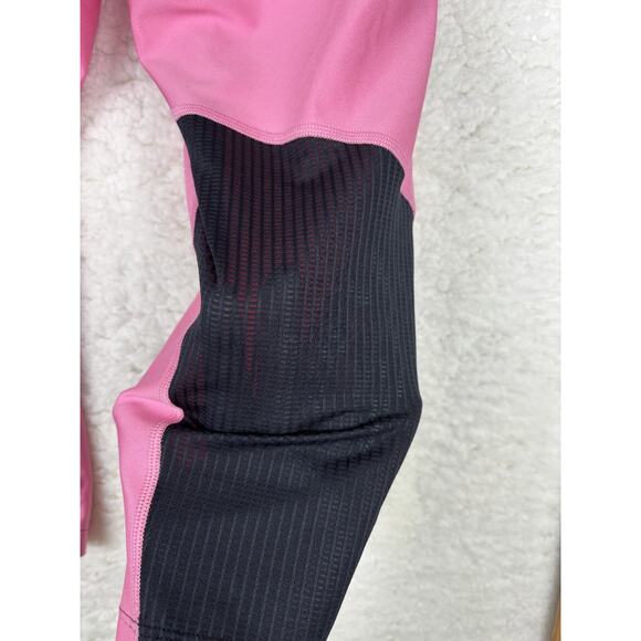 Under Armour HeatGear Pink Black Capri Leggings Women’s Large - Picture 10 of 11